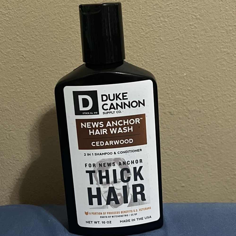 Duke Cannon News Anchor Thick Hair 2 in 1 Shampoo & Conditioner 10 Fl oz